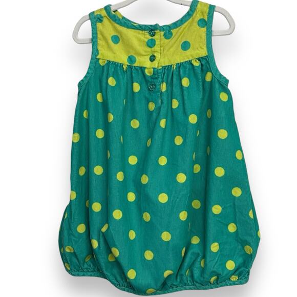 Gymboree Teal & Chartreuse Corduroy Dress Size 2T - Picture 5 of 6